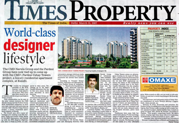 Pardesi Group Real Estate in Times Property Newspaper